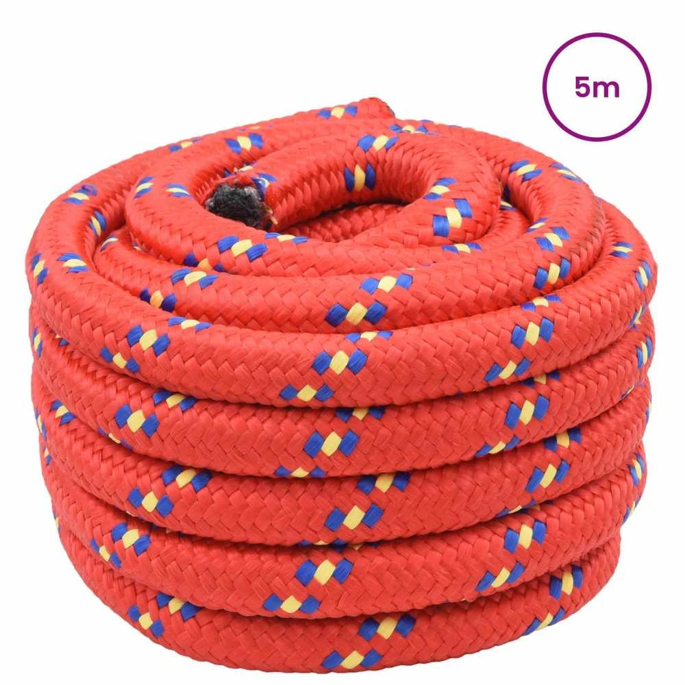 Laivo virvė 3 mm 5 m Raudona PP