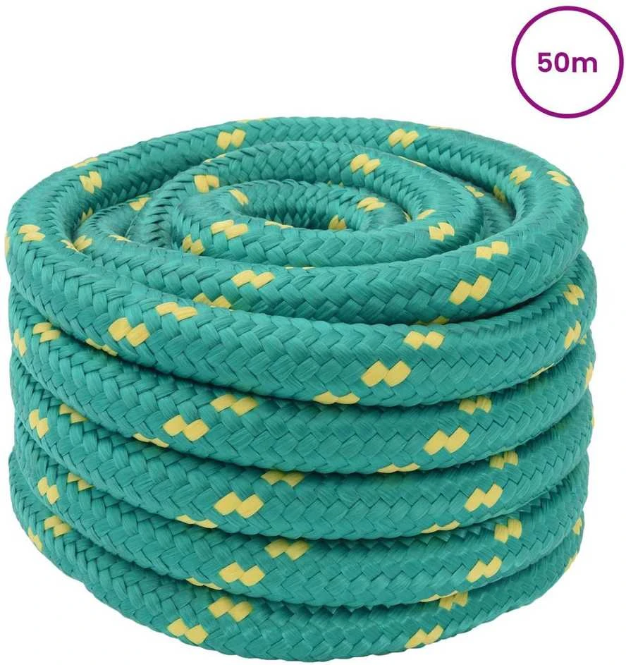 Laivo virvė 3 mm 50 m Žalia PP