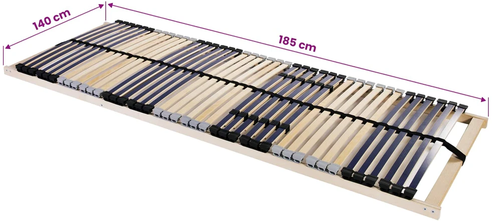 Lamelinis lovos pagrindas Ruda 140 x 190 cm Kietas bukas medis