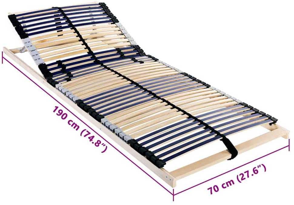 Lova Lamelinis lovos pagrindas Ruda 70 x 190 cm Kietas bukas medis
