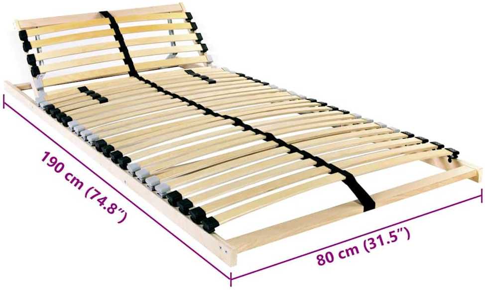 Lova Lamelinis lovos pagrindas Ruda 80 x 190 cm Kietas bukas medis