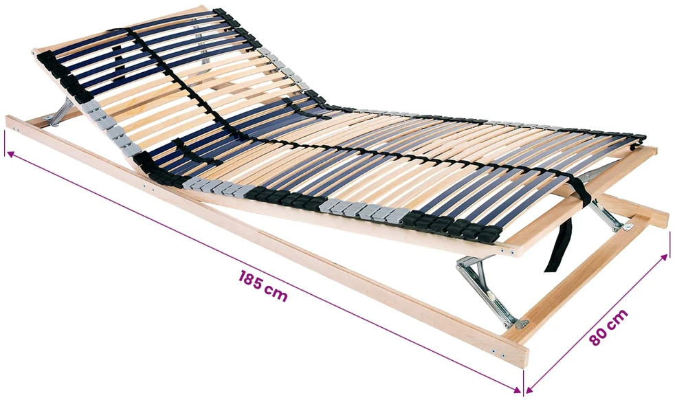 Lova Lamelinis lovos pagrindas Ruda 80 x 190 cm Kietas bukas medis