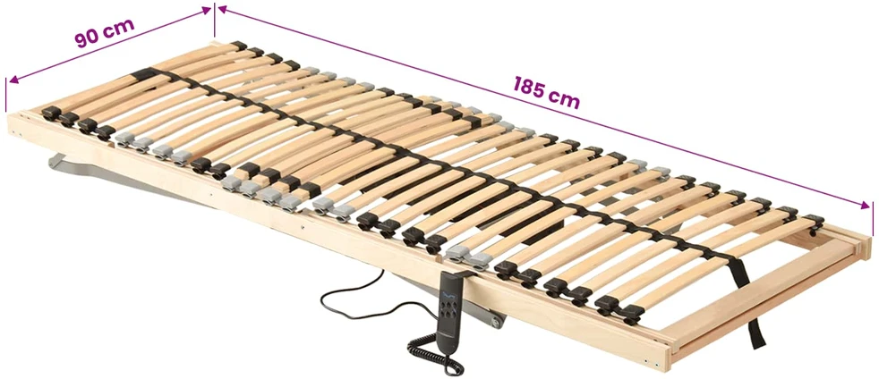 Lova Lamelinis lovos pagrindas Ruda 90 x 190 cm Kietas bukas medis