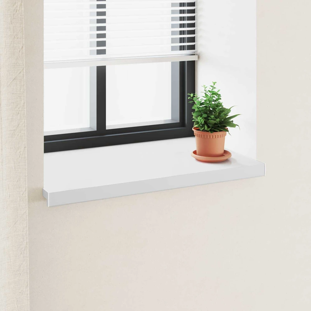 Langų palangė Balta 100 x 50 x 4,5 cm PVC