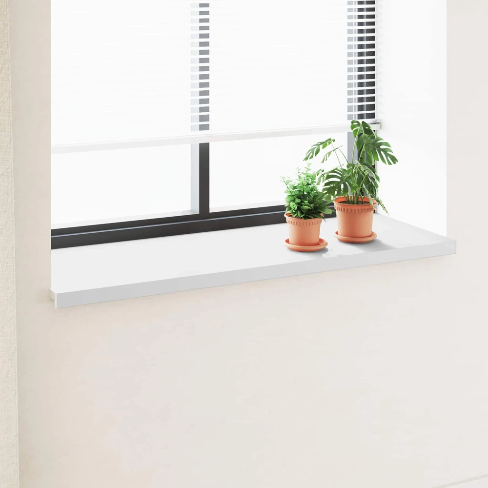 Langų palangė Balta 160 x 50 x 4,5 cm PVC