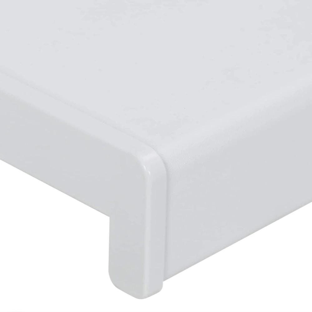 Langų palangė Balta 80 x 50 x 4,5 cm PVC