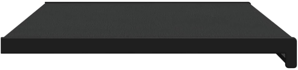 Langų palangė Juoda su medienos tekstūra 100 x 45 x 4,5 cm PVC