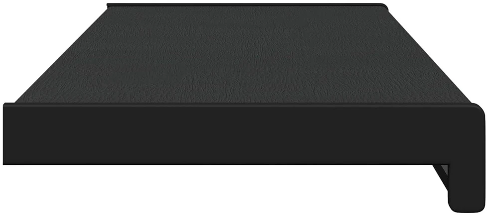 Langų palangė Juoda su medienos tekstūra 80 x 20 x 4,5 cm PVC