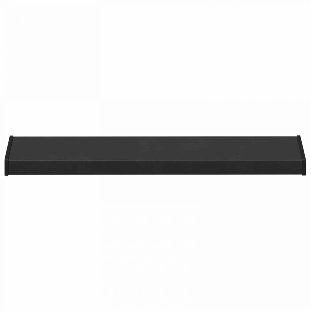 Langų palangė Juoda su medienos tekstūra 80 x 20 x 4,5 cm PVC