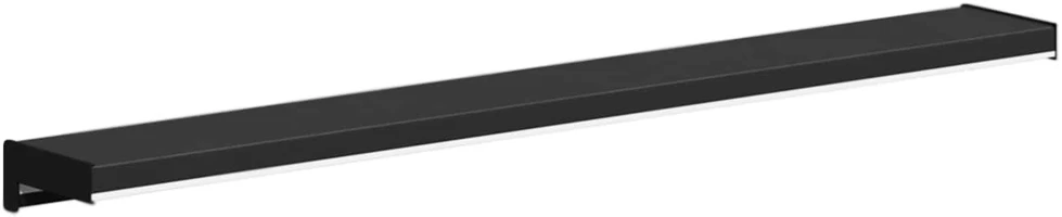 Langų palangė Juoda su medienos tekstūra 60 x 15 x 4,5 cm PVC