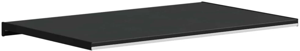 Langų palangė Juoda su medienos tekstūra 80 x 50 x 4,5 cm PVC