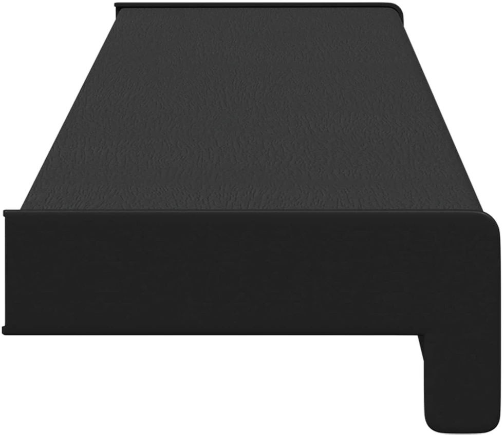 Langų palangė Juoda su medienos tekstūra 80 x 10 x 4,5 cm PVC