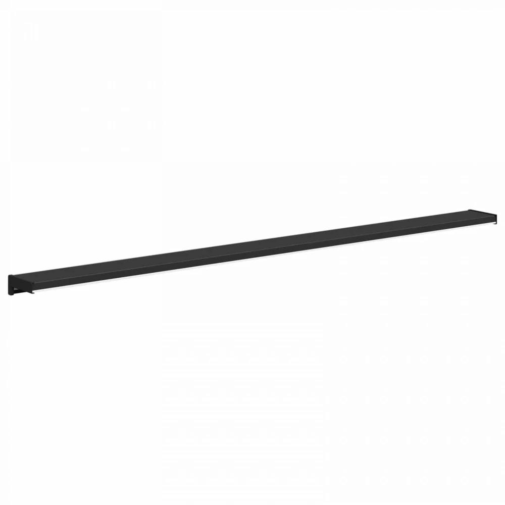 Langų palangė Juoda su medienos tekstūra 140 x 10 x 4,5 cm PVC