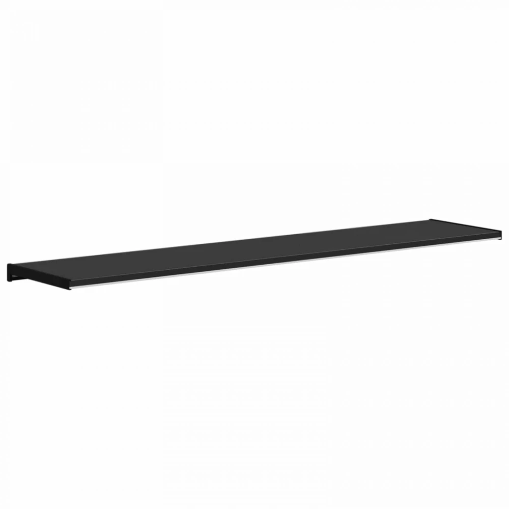 Langų palangė Juoda su medienos tekstūra 160 x 30 x 4,5 cm PVC