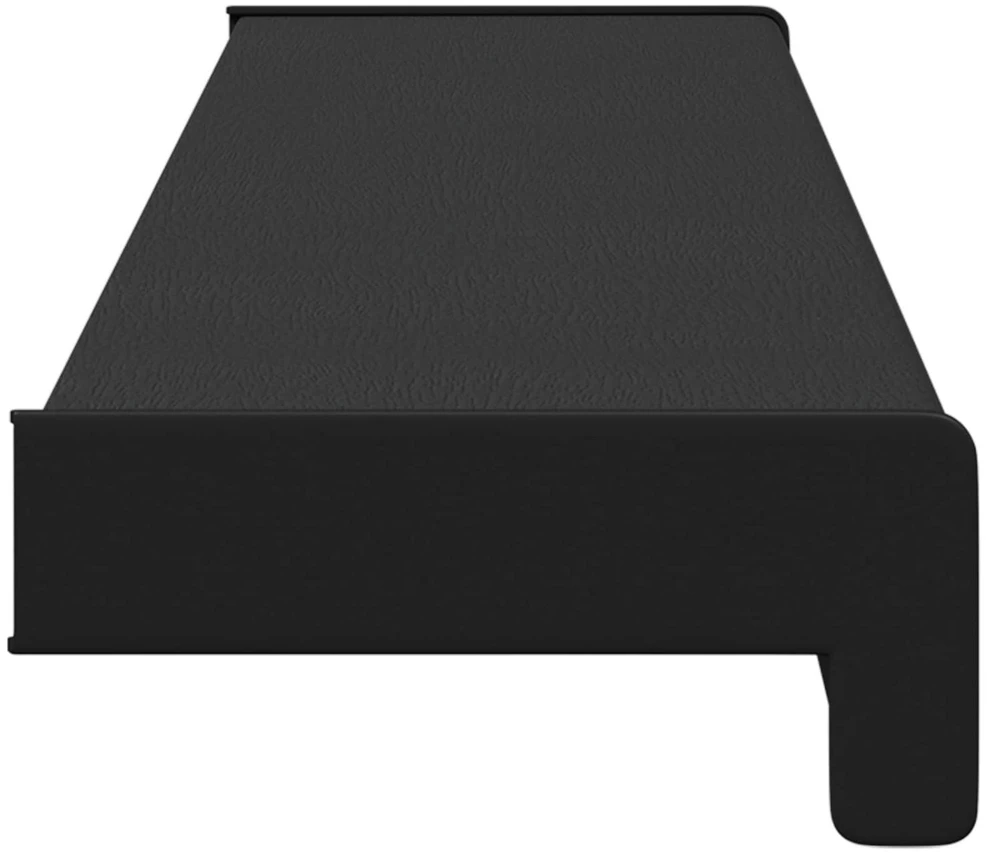 Langų palangė Juoda su medienos tekstūra 80 x 15 x 4,5 cm PVC