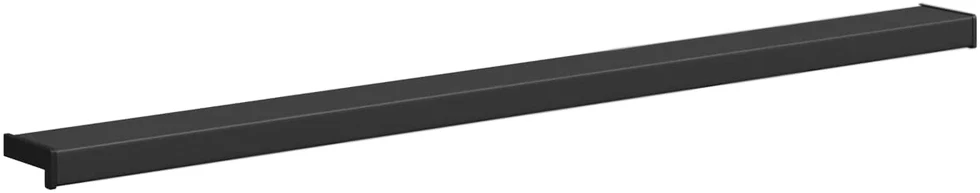 Langų palangė Juoda su medienos tekstūra 160 x 10 x 4,5 cm PVC
