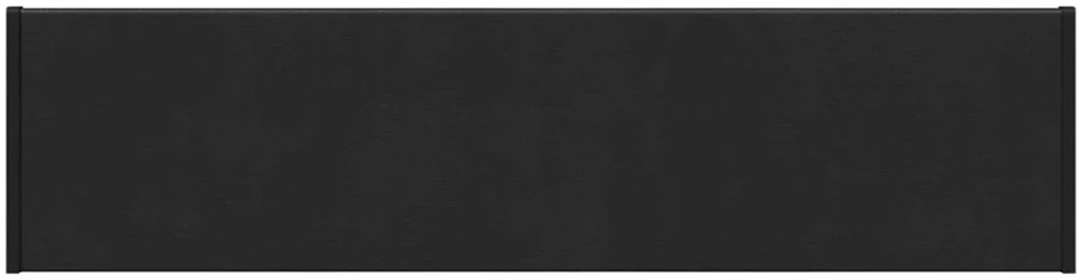Langų palangė Juoda su medienos tekstūra 80 x 20 x 4,5 cm PVC