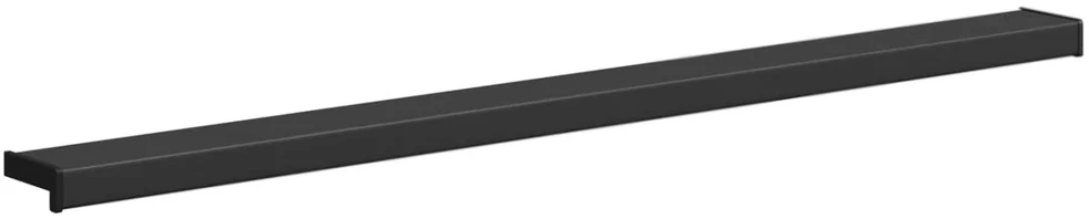 Langų palangė Juoda su medienos tekstūra 120 x 10 x 4,5 cm PVC