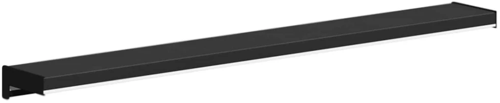 Langų palangė Juoda su medienos tekstūra 80 x 15 x 4,5 cm PVC
