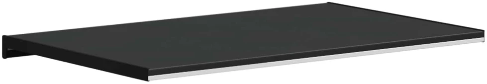 Langų palangė Juoda su medienos tekstūra 80 x 50 x 4,5 cm PVC