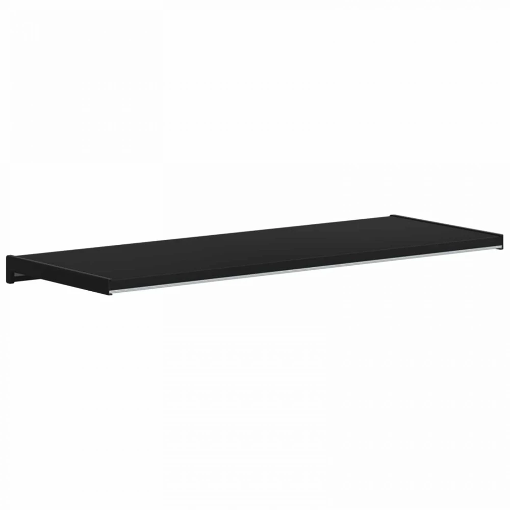 Langų palangė Juoda su medienos tekstūra 100 x 30 x 4,5 cm PVC