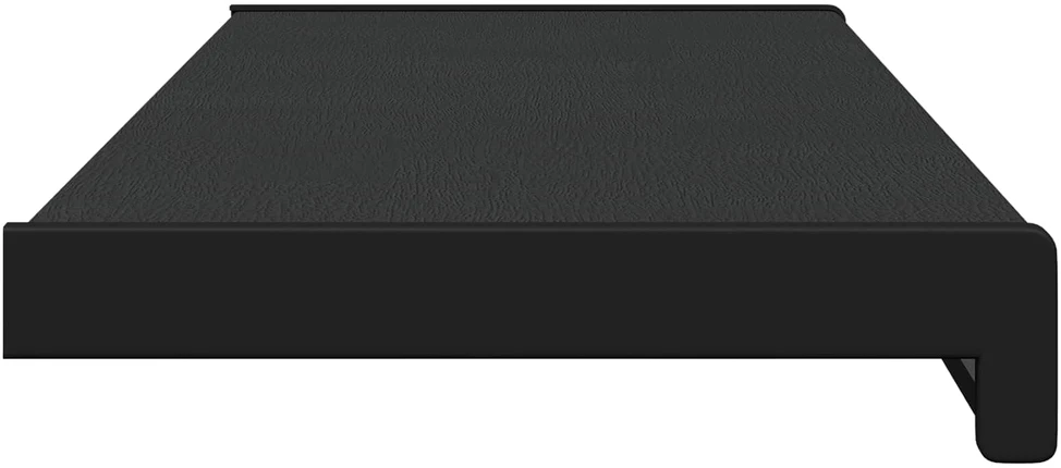 Langų palangė Juoda su medienos tekstūra 60 x 25 x 4,5 cm PVC