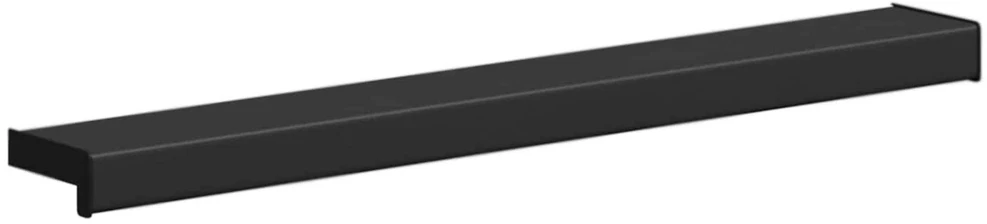 Langų palangė Juoda su medienos tekstūra 80 x 15 x 4,5 cm PVC