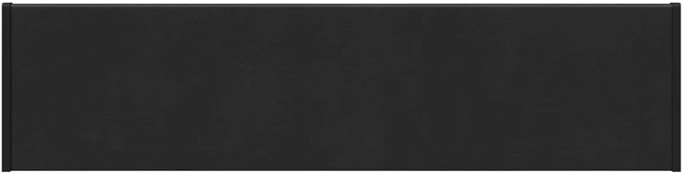 Langų palangė Juoda su medienos tekstūra 60 x 25 x 4,5 cm PVC