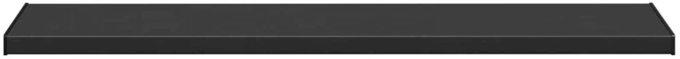 Langų palangė Juoda su medienos tekstūra 160 x 45 x 4,5 cm PVC