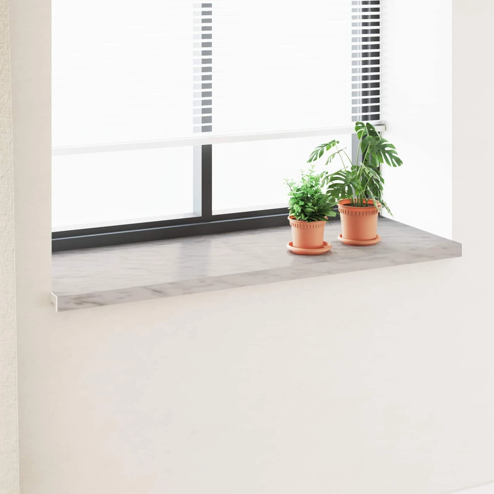 Langų palangė Marmurinė tekstūra 120 x 50 x 4,5 cm PVC