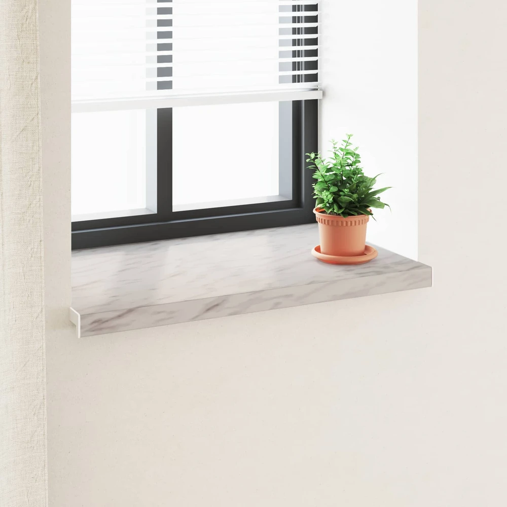 Langų palangė Marmurinė tekstūra 60 x 50 x 4,5 cm PVC