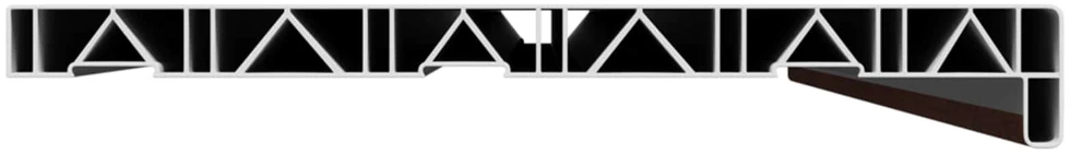 Langų palangė Ruda mediena 120 x 35 x 4,5 cm PVC