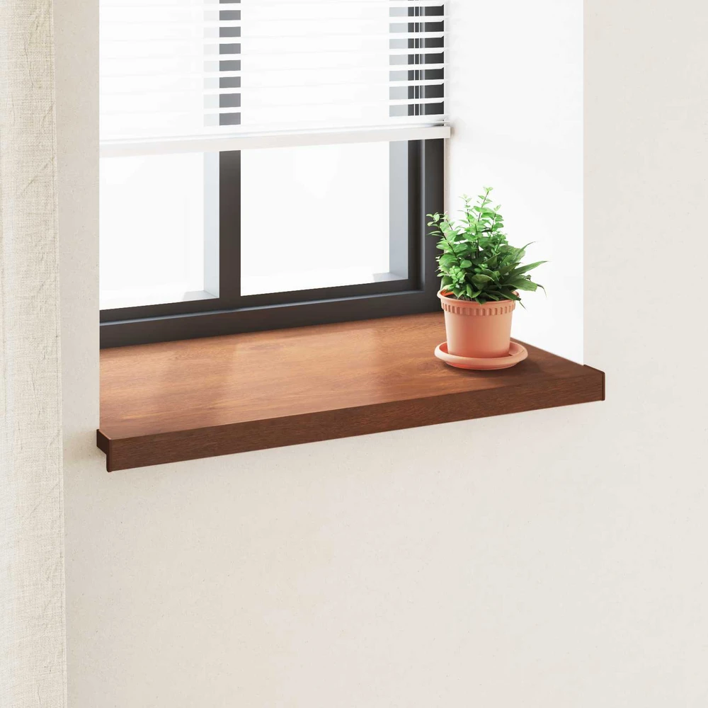 Langų palangė Ruda mediena 60 x 50 x 4,5 cm PVC