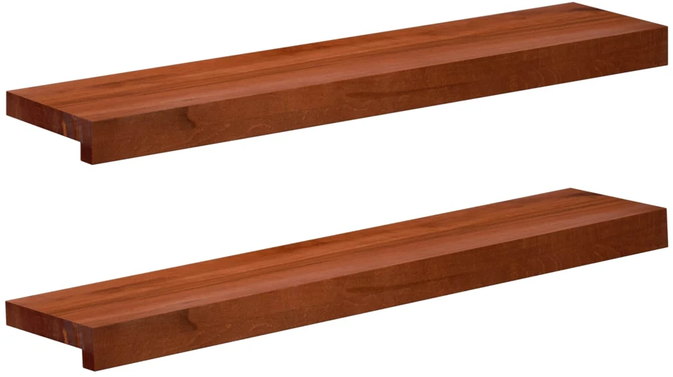 Langų palangės 2 vnt. Ruda 70 x 20 x 2 cm Kietas bukas medis