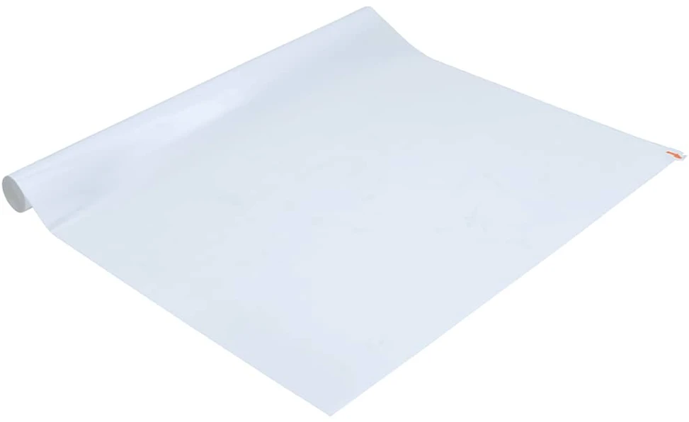 Langų plėvelė, skaidri balta, 45x500cm, PVC, statinė, matinė