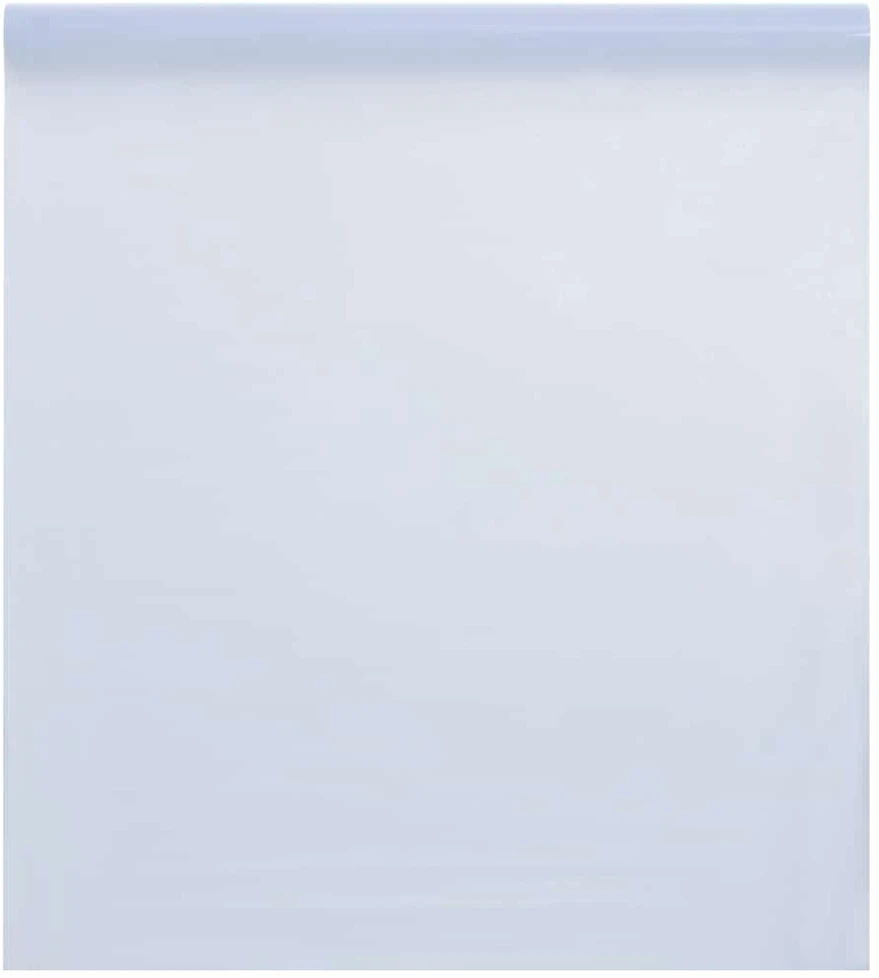 Langų plėvelė, skaidri balta, 90x1000cm, PVC, statinė, matinė