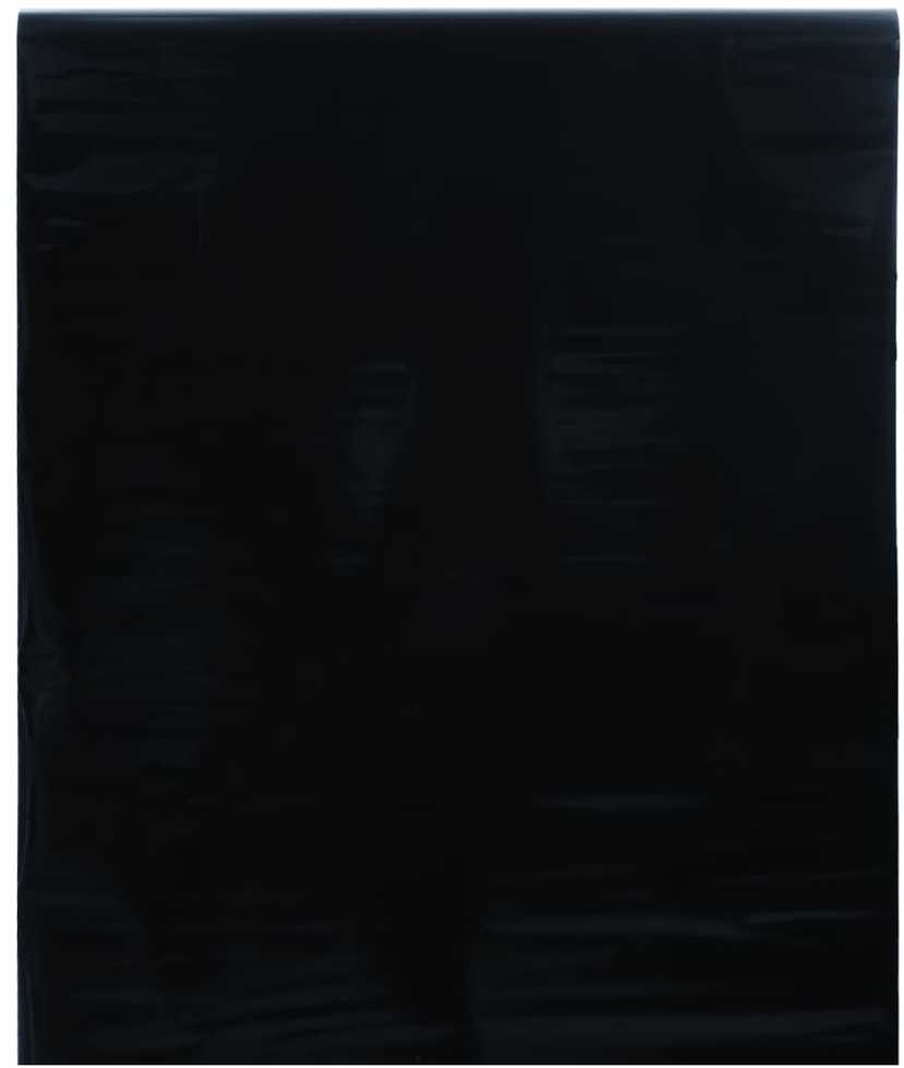 Langų plėvelė, juoda, 45x1000cm, PVC, statinė, matinė