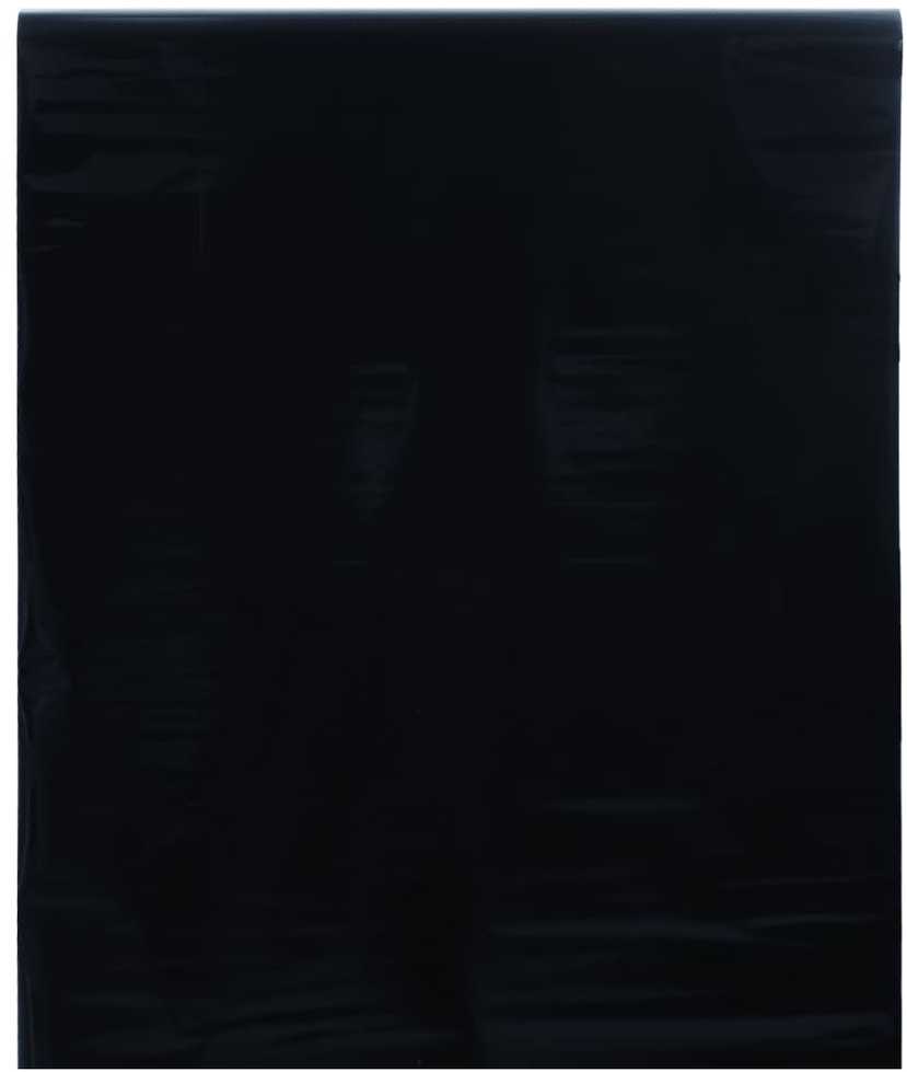 Langų plėvelė, juoda, 45x1000cm, PVC, statinė, matinė