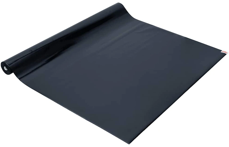 Langų plėvelė, juoda, 45x2000cm, PVC, statinė, matinė