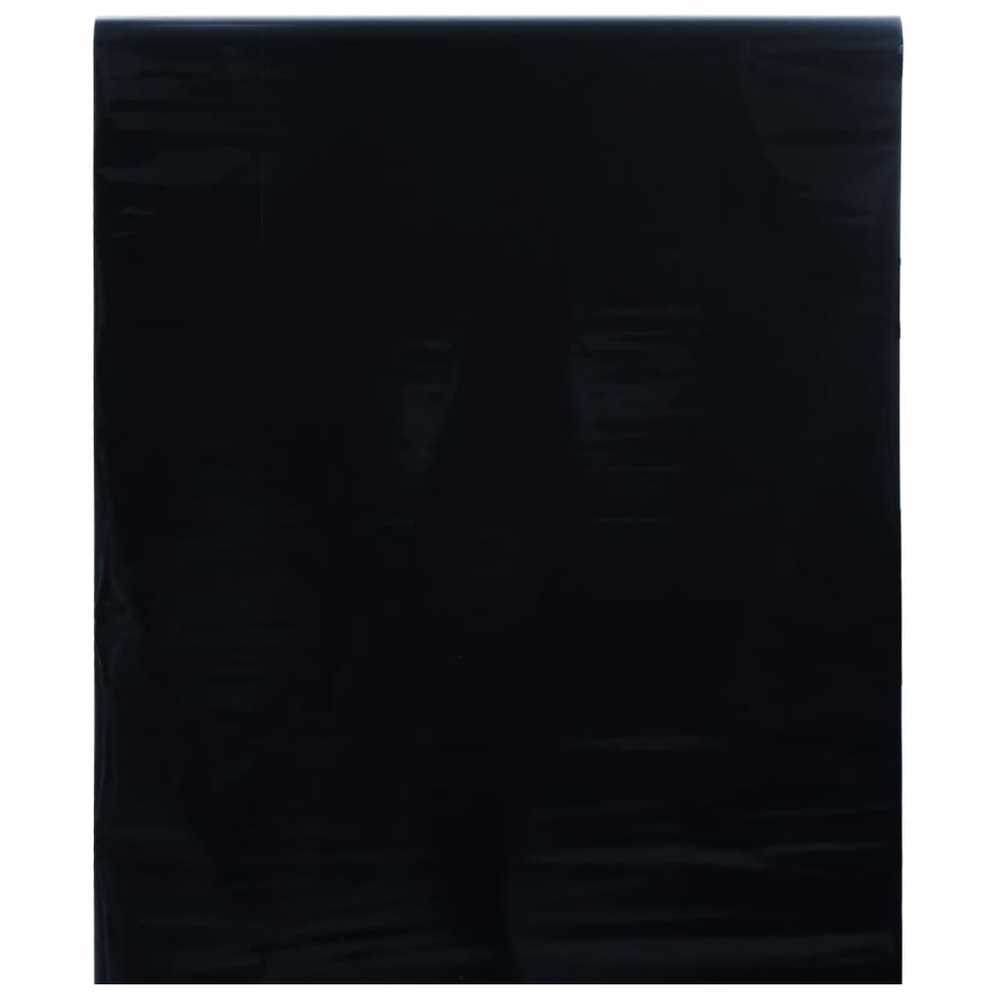 Langų plėvelė, juoda, 45x2000cm, PVC, statinė, matinė