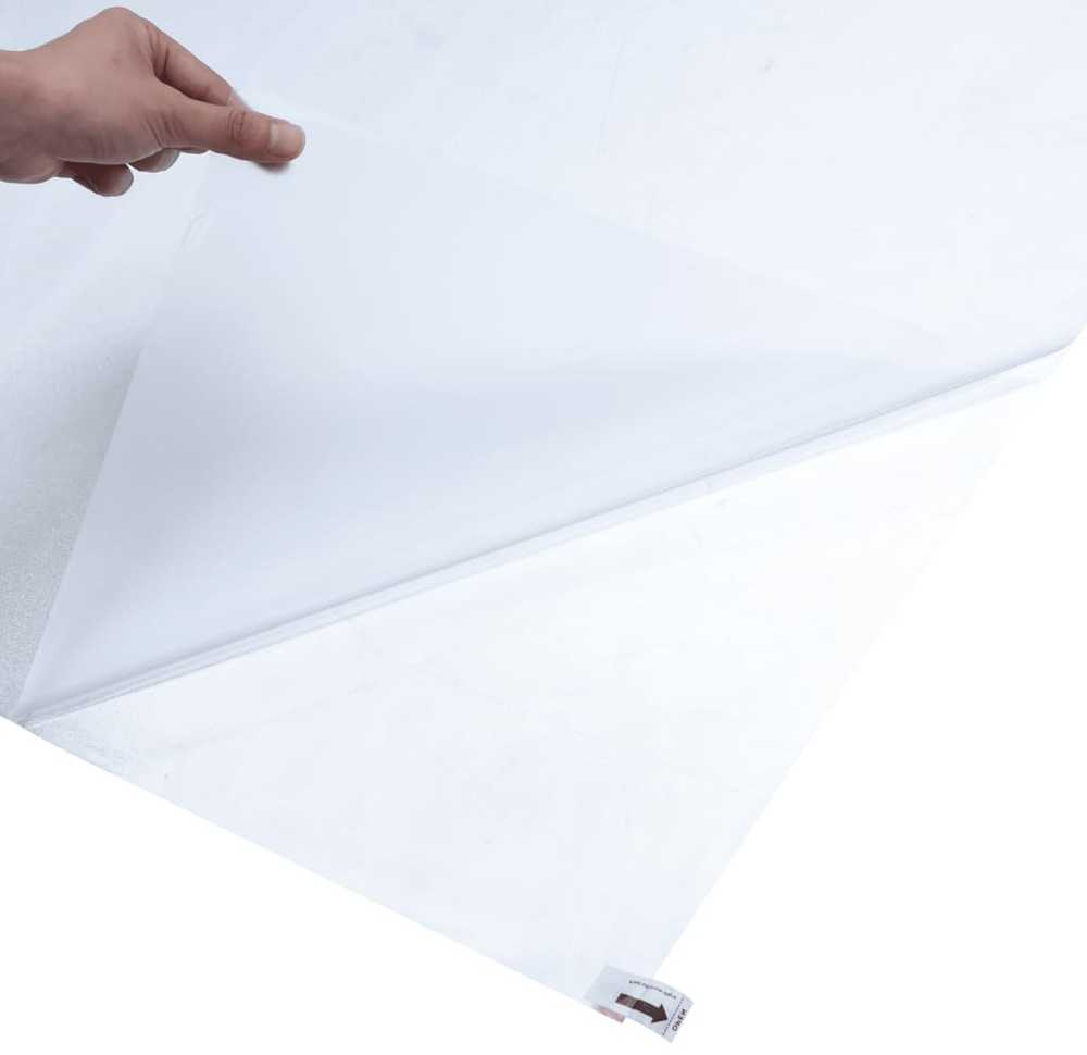 Langų plėvelė, skaidri pilka, 45x500cm, PVC, statinė, matinė
