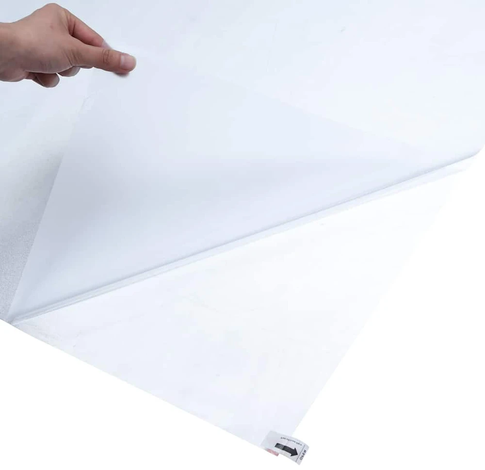 Langų plėvelė, skaidri pilka, 60x2000cm, PVC, statinė, matinė