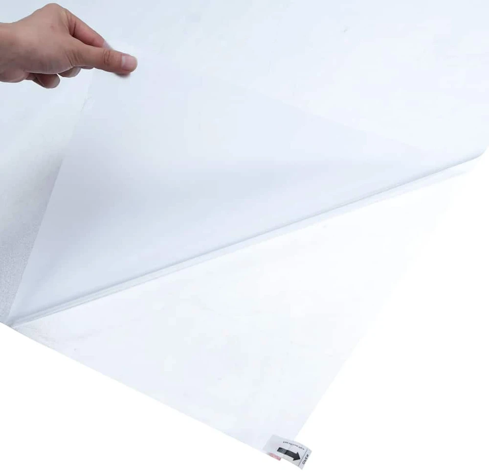 Langų plėvelė, skaidri pilka, 90x2000cm, PVC, statinė, matinė