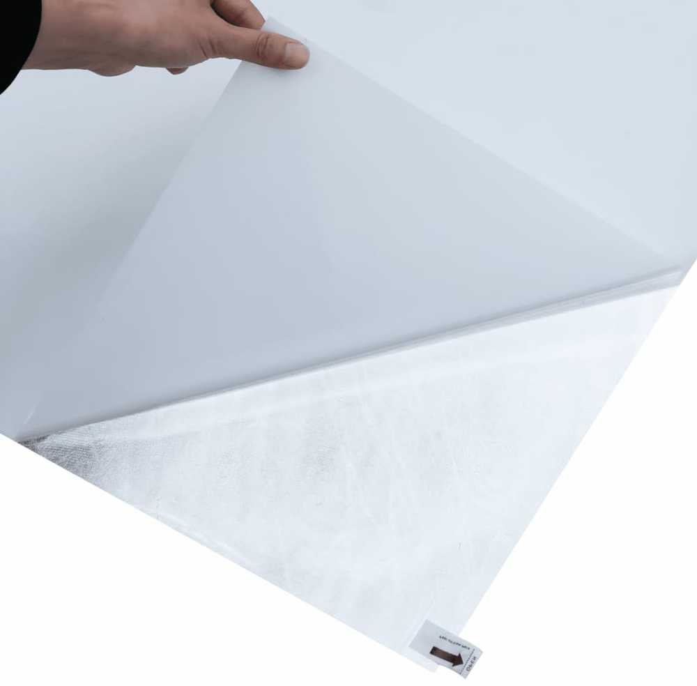 Langų plėvelė, skaidri balta, 60x500cm, PVC, statinė, matinė