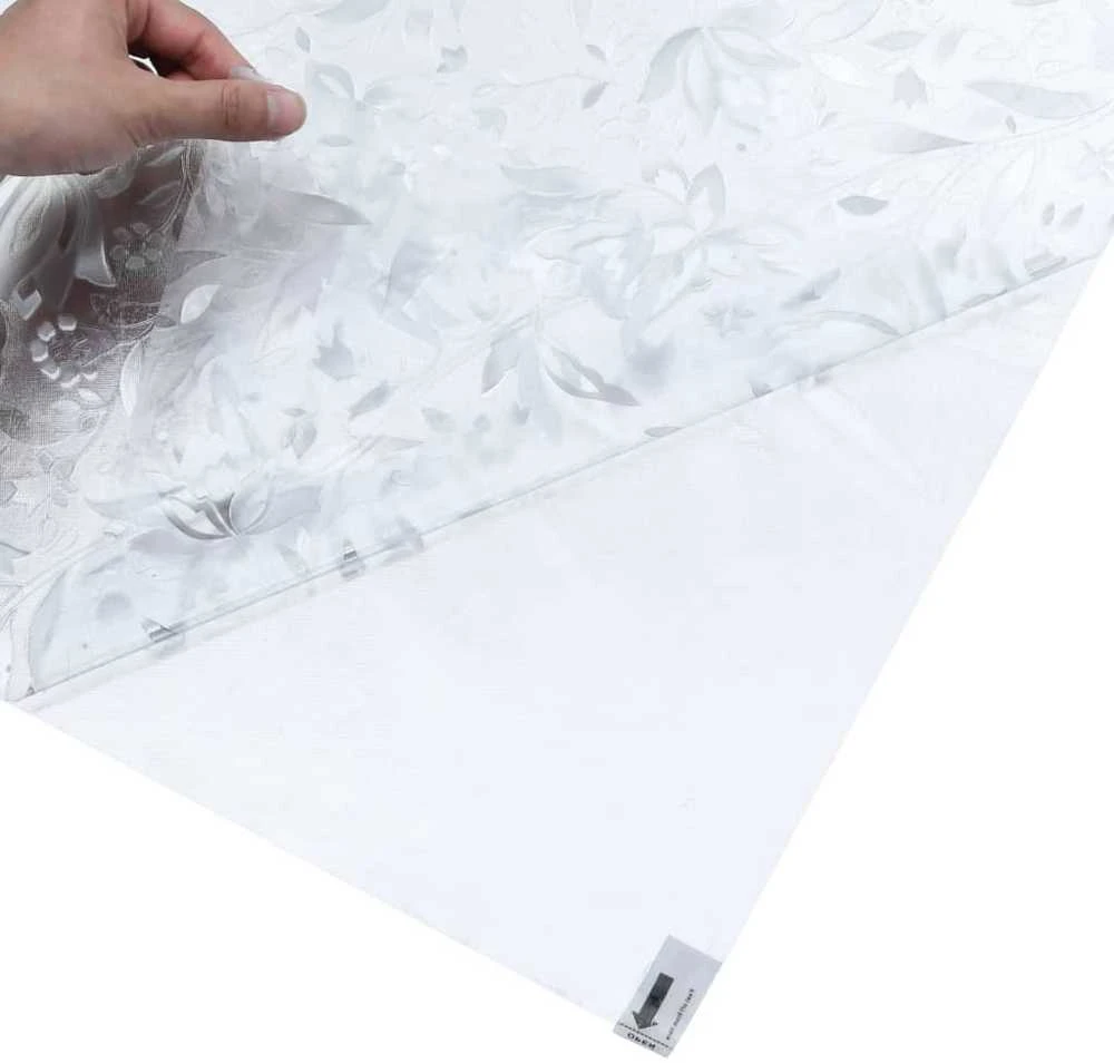 Langų plėvelės, 2vnt., PVC, matinės, gėlių raštas