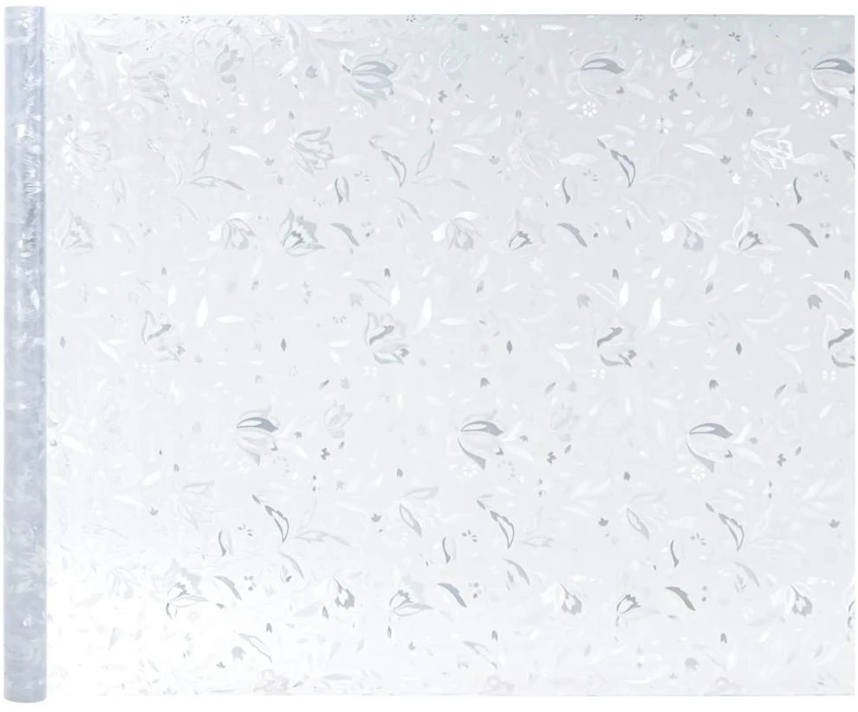 Langų plėvelės, 4vnt., PVC, matinės, gėlių raštas