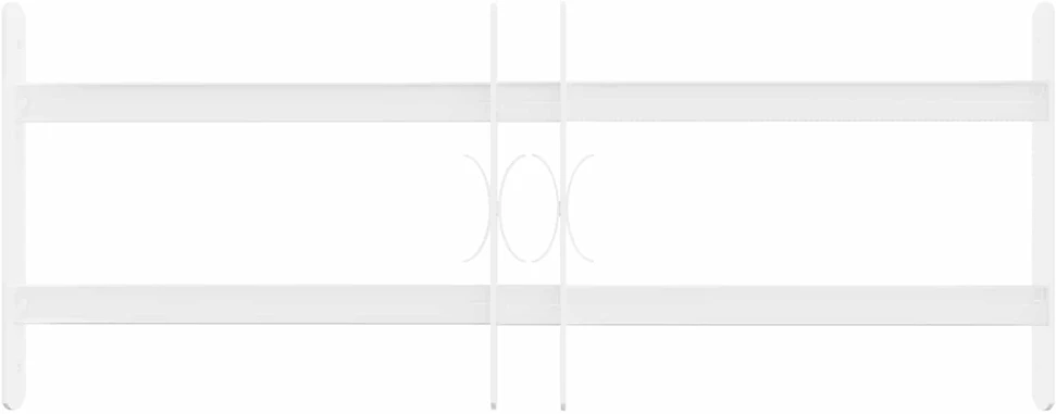 Langų saugos grotelės su 2 skersiniais 43-74 cm