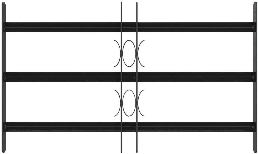 Langų saugos grotelės su 3 skersinėmis 3 vnt. 43-74 cm