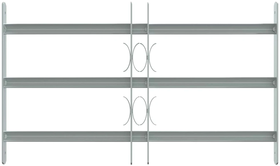 Langų saugos grotelės su 3 skersinėmis 3 vnt. 430-740 mm