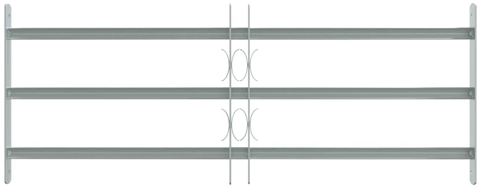 Langų saugos grotelės su 3 skersinėmis 3 vnt. 630-1140 mm